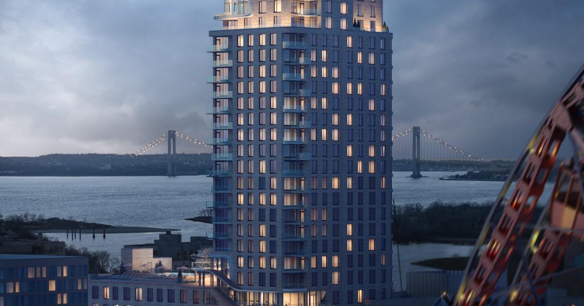 View of Geothermal high-rise tops out at 1515 Surf Avenue in Coney Island ...